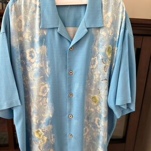 Tommy Bahama Light Blue Floral Button Down Shirt